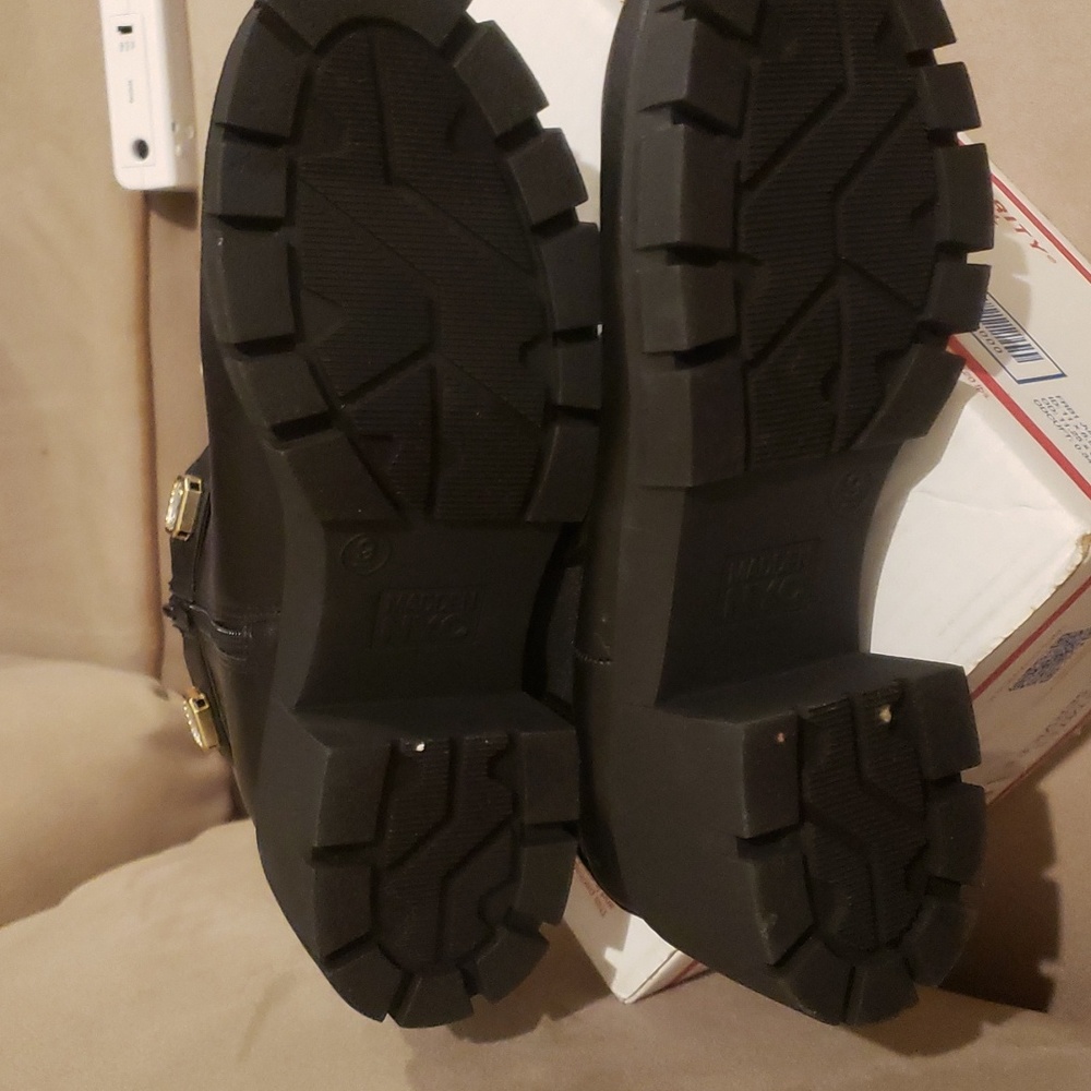 Madden NYC Black Rhinestone  Embellished Amulet Platform Chelsea Boots Size 9 - Picture 2 of 10
